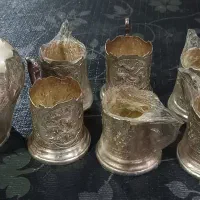 سرویس چایخوری برنجی|صنایع دستی و سایر لوازم تزئینی|اصفهان, خواجو|دیوار