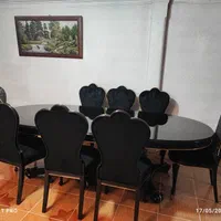 میز ناهار خوری هشت نفره|میز و صندلی غذاخوری|باقرشهر, |دیوار