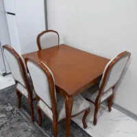 نهار خوری مدل کلاسیک فرانسوی ۴ نفره|میز و صندلی غذاخوری|رباط‌کریم, رباط‌کریم|دیوار