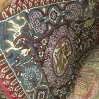 فرش دسته دوم ۱۲ متری ودو عدد پشتی دسته دوم|فرش|گرگان, |دیوار
