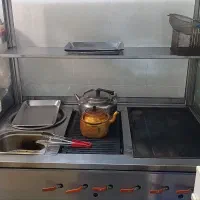 فر ساندویچی 5کاره همراه.میز کار.یخچال فریزر