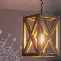 لوستر چوبی برای کافه و ...|لوستر و چراغ آویز|قم, صفائیه|دیوار