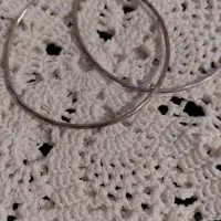 گوشواره نقره حلقه ای بزرگ