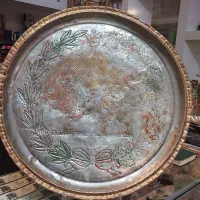 سینی قدیمی طرح دار