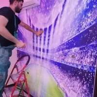 نصاب کاغذ دیواری/نصاب پوستر/نصاب موکت/بتون کاری|خدمات پیشه و مهارت|اهواز, اهواز|دیوار