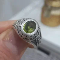 انگشتر مردانه زبرجد اصل