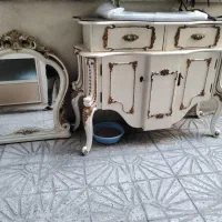 بوفه ویترین دار و کنسول و آینه|بوفه، ویترین، کنسول|رامشیر, |دیوار