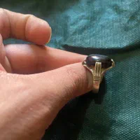 انگشتر نقره با سنگ عقیق