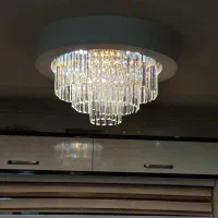 لوستر مدل کاردی ۳طبقه سایز ۵۰|لوستر و چراغ آویز|آمل, |دیوار