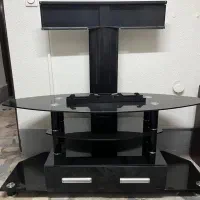 میز تلویزیون شیشه ای مشکی