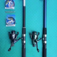 چوب ماهیگیری 3/60 با چرخ ماهی گیری نخ و قلاب آماده