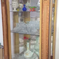 بوفه ویترین چوبی