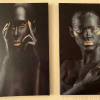 2عدد تابلو چهره مدرن