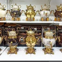 کف بازار قوری کتری  چای ساز سماور طرح سنگ چایساز