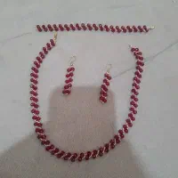 ست منجوق دستبافت