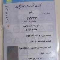 مدارک پیدا شده. کارت مشخصات موتور|اشیا|شیراز, شاه قلی بیگی|دیوار