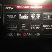 MSI GE62 2QD Apache|رایانه همراه|تهران, پاسداران|دیوار