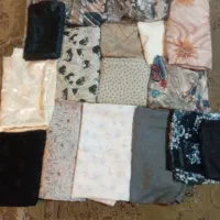 همه پارچه ها وروسرها کاملا نو