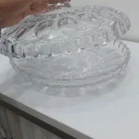 سرویس کریستال سنگین و درخشان میوه/شیرینی/شکلاتو..|ظروف سرو و پذیرایی|محمدیه-قزوین, |دیوار