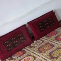 دوعددپشتی  ترکمن دست بافت تزئینی