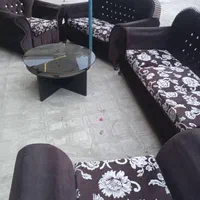 مبل هفت نفره و جلومبلی تمیزوسالم