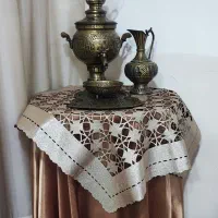 ست تزیینی سماور قوری برنجی اصل سنگین|صنایع دستی و سایر لوازم تزئینی|مشهد, رده|دیوار