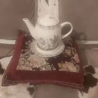 قوری و فنجان و ماهی بلوری پیش دستی دیس هارکوپال