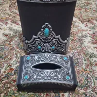 ست سطل زباله و جا دستمال کاغذی
