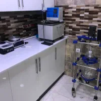 راکتور شیشه ای ۵ لیتری همراه با حمام