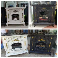 بخاری گازی شومینه حصیری آروین پایه دارباگارانتی