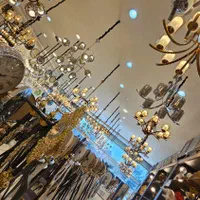 لوستر 6 شاخه آبکاری نقره ای شرکتی تهران|لوستر و چراغ آویز|مشهد, توس (بلوار توس)|دیوار