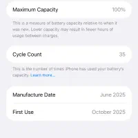 ایفون ۱۶پرومکس سایکل۳۵
