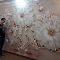 نقاشی ساختمان کاغذ دیواری