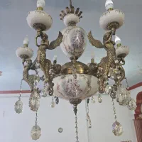 لوستر برنج ۶ شعله