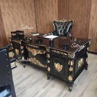 مبلمان اداری صندلی کویین میز شاهی