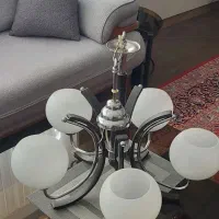 لوستر چوب و فلز