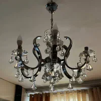 فروش لوستر سقفی کریستالی|لوستر و چراغ آویز|سنندج, |دیوار