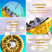 لامپ جادویی رقص نور|ریسه و چراغ تزئینی|سنندج, |دیوار