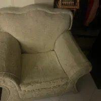 مبل راحتی شیری رنگ|مبلمان خانگی و میز عسلی|تهران, شهید اسدی|دیوار