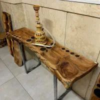 مزه خوری چوبی روستیک چوب گردو چوب طبیعی میز مزه