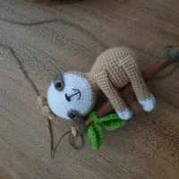 عروسک بافتنی خرس تنبل|اسباب‌‌بازی|مبارکه, |دیوار