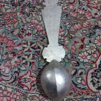 ملاقه قلمکاری تاریخدارقاجاری وقهوخوری سیلور|ظروف سرو و پذیرایی|کرمان, |دیوار