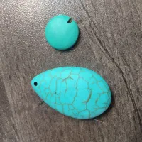 دو عدد سنگ فیروزه|کلکسیون اشیاء عتیقه|رباط‌کریم, شهرک صنعتی نصیرآباد|دیوار