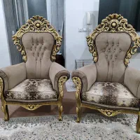 مبل ۹ نفره چوب گردو کیفیت درجه یک درحدنونو|مبلمان خانگی و میز عسلی|اصفهان, قائمیه|دیوار