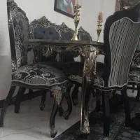 غذاخوری هشت نفره جنس عالی سالم ونو سرمه ای|میز و صندلی غذاخوری|خرم‌آباد, |دیوار