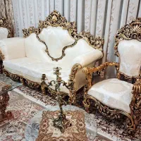 مبلمان۹نفره سلطنتی+کاورژله ای/چوب راش/مناسب جهیزیه