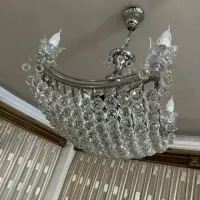 فروش دو عدد لوستر تمام کریستال