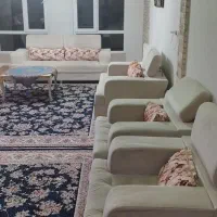 فروش مبل هفت نفره با سه عدد میز عسلی