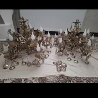 لوستر برنجی یک جفت