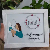 نقاشی برجسته روی تابلو و ماگ